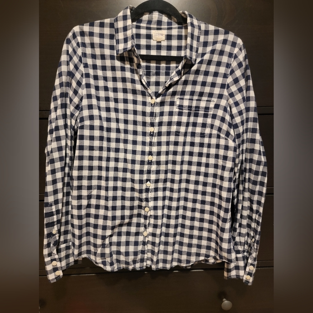 Blue gingham shirt
